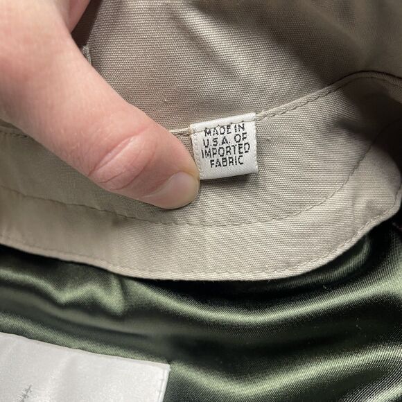 London Fog Jacket Mens 48 Regular Beige Trench Coat Removable Lining Overcoat - Picture 8 of 10